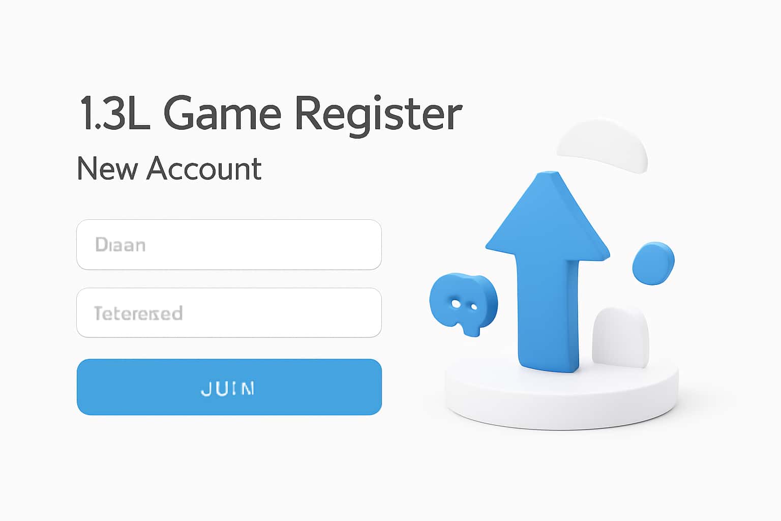 13L Game Register - New Account Interface